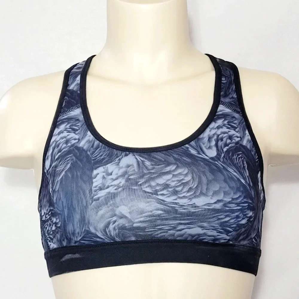 XS X-SMALL Champion C9‎ N9649 Power Core Wire Free Sports Bra Gray NWT